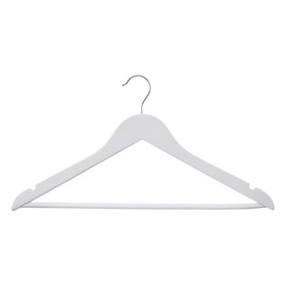 3 Cintres En Bois Noir Rubber