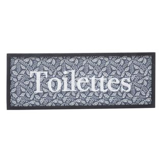 Plaque De Porte En Bois et Métal 25x10cm