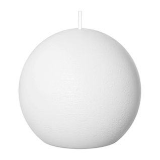 Bougie boule Ø 10 cm OLIA Blanc