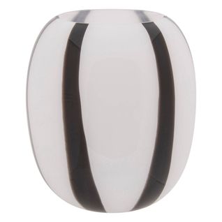 Vase Piero Noir Et Blanc H20cm