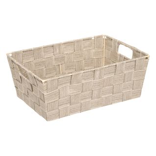 Panier Lise Biseauté L28cm Beige