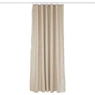 Rideau De Douche L180cm Beige Effet Lin