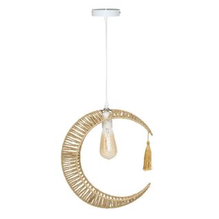 Suspension Lune Bella 33 Cm Corde Atmosphera