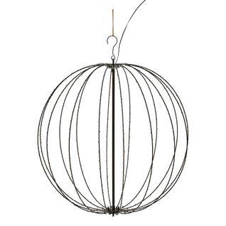 Déco Lumineuse Boule à Suspendre En Métal 256 LED Blanc Chaud D 40 Cm