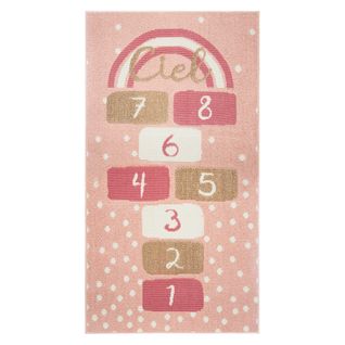 Tapis Enfant Marelle Rose  80 X 150 Cm