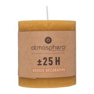 Bougie ronde Ø 6,7 cm OLIA Jaune