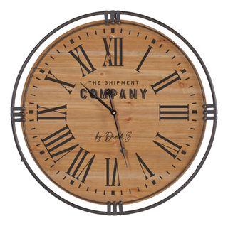Horloge D58 Cm Colonial Naturel