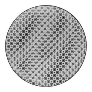 Assiette dessert Ø.19 cm BOHEMIA Noir / Blanc