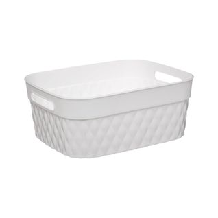 Panier En Plastique 5l Blanc Disco