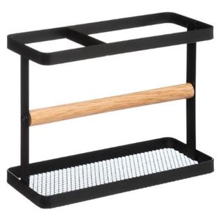 Pot à Ustensiles Métal 2 Compartiments Noir Blackwood