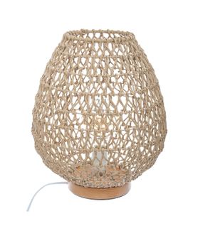 Lampe à Poser En Métal Et Papier H 35.5 Cm