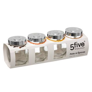 4 Bocaux à Épices En Verre