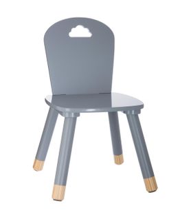 Chaise Pour Enfant En Bois Gris H 50 Cm