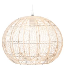 Luminaire Suspension En Rotin Naturel D 38 Cm