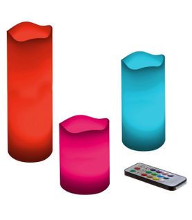 Coffret De 3 Bougies à LED Avec Télécommande