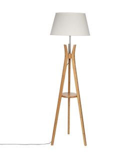 Lampadaire Trépied En Bambou H 156 Cm