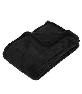 Plaid Microfibre Noir 125 X 150 Cm