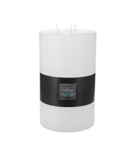 Bougie ronde Ø 14 cm OLIA Blanc