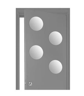 Lot De 4 Miroirs Adhésifs Ronds En Verre 20 X 20 Cm