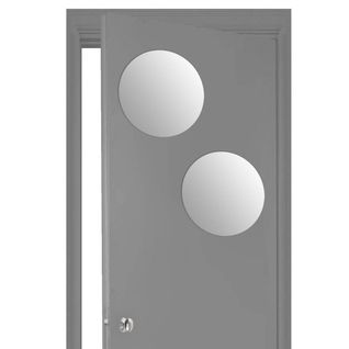 Lot De 2 Miroirs Adhésifs Ronds D40cm