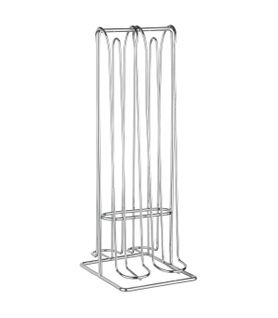 Porte-capsules Expresso En Métal Chrome Capacité 32 Capsules