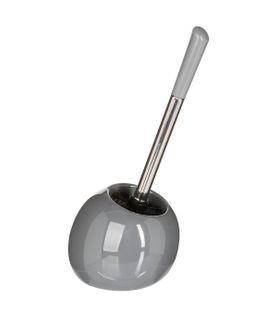 Brosse Wc Avec Support En Céramique Gris Brillant