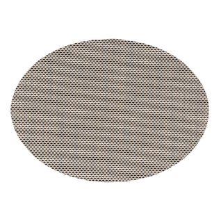 Set De Table Ovale "maoli" 35x48cm Noir et Naturel