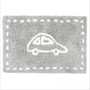 Tapis Épais Pour Enfant Microfibre 90 X 60 Cm Gris