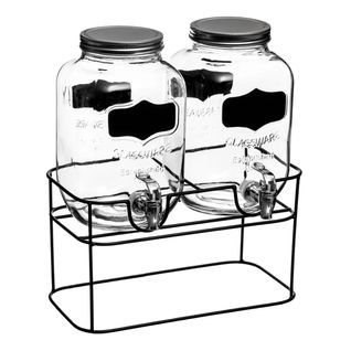 Double Distributeur De Boisson "fresh" 8l Transparent