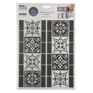 Sticker - Carrelage - Noir - 25x30 - 5 Cm