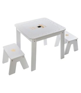 Table De Jeux Et 2 Tabourets Pour Enfant