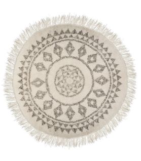 Tapis Rond Déco Ethnique D 120 Cm