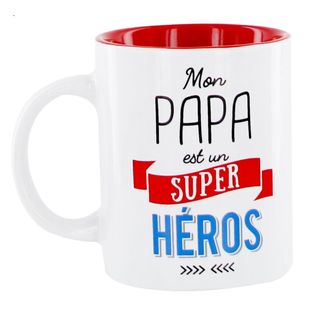 Mug Design "mon Papa" 12cm Blanc