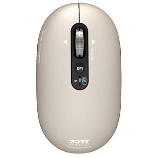 Souris Sans Fil - Port Designs - 910500 Pure - Bluetooth - Rechargeable - Beige Clair