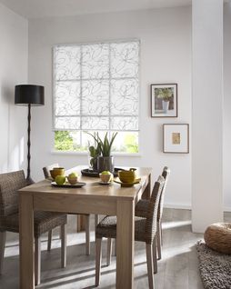 Store Enrouleur Imprimé "gribouillage" - 45x190 - Blanc