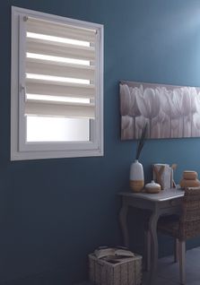 Store Enrouleur Jour/nuit "teintes De Gris" - 37x190 Cm - Taupe