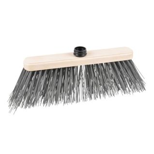 Tête De Balai En Bois "poils Durs" 35cm Naturel