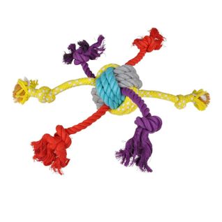 Jouet Pour Chien "corde et 6 Nœuds" 42cm Multicolore