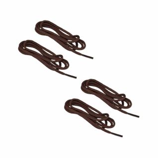 Lot De 2 Paires De Lacets "ronds" 90cm Marron