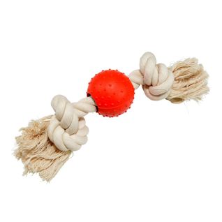 Jouet Pour Chien "corde et Balle" 25cm Naturel