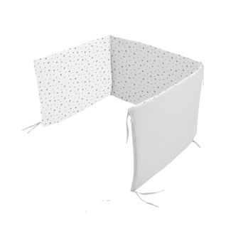 Tour De Lit Bébé En Gaze De Coton 100% - Double Face (unie et Imprimée)_