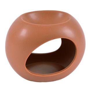 Brûle Parfum En Céramique "orbe" 13cm Terracotta
