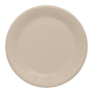 Lot De 20 Assiettes En Carton "vitamine" 18cm Lin