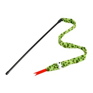 Jouet Pour Chat Canne à Pêche "serpent" 40cm Vert