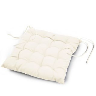 Galette De Chaise Matelassée "essentiel" 40x40cm Naturel