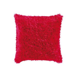 Housse De Coussin "fourrure" 40x40cm Rouge
