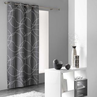 Rideau Design "elton" 140x240cm Gris