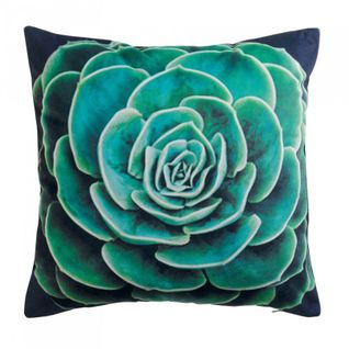 Coussin Déco Déhoussable "arty" 45x45cm Vert