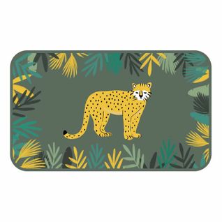 Tapis Enfant Déco "animaux et Co" 45x75cm Vert