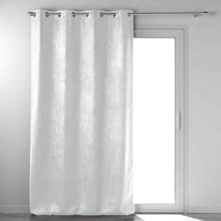 Rideau Occultant "mélodie" 135x240cm Blanc
